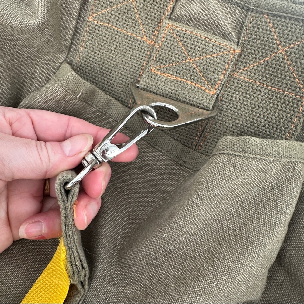 Rothco Vintage Canvas Flight Bag ‎ Olive Cotton Backpack - Picture 3 of 13